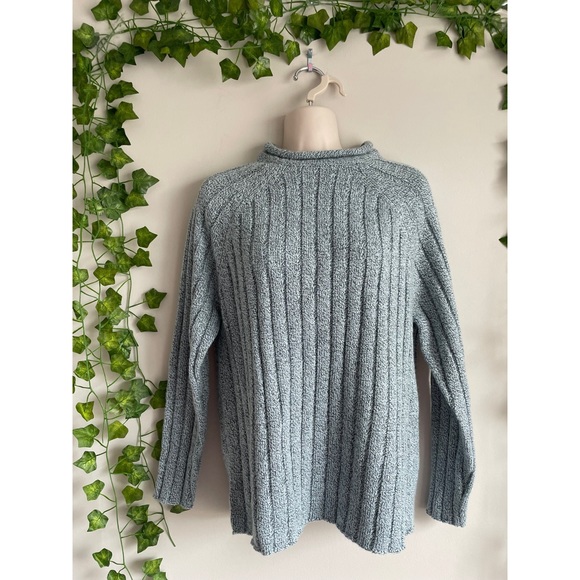 Vintage Sweaters - ❗️FINAL SALE! Light Blue Vintage 90’s Mock Neck Sweater